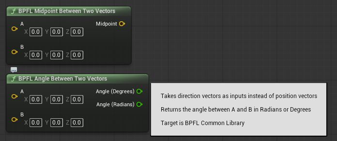 Vector operations Blueprint library